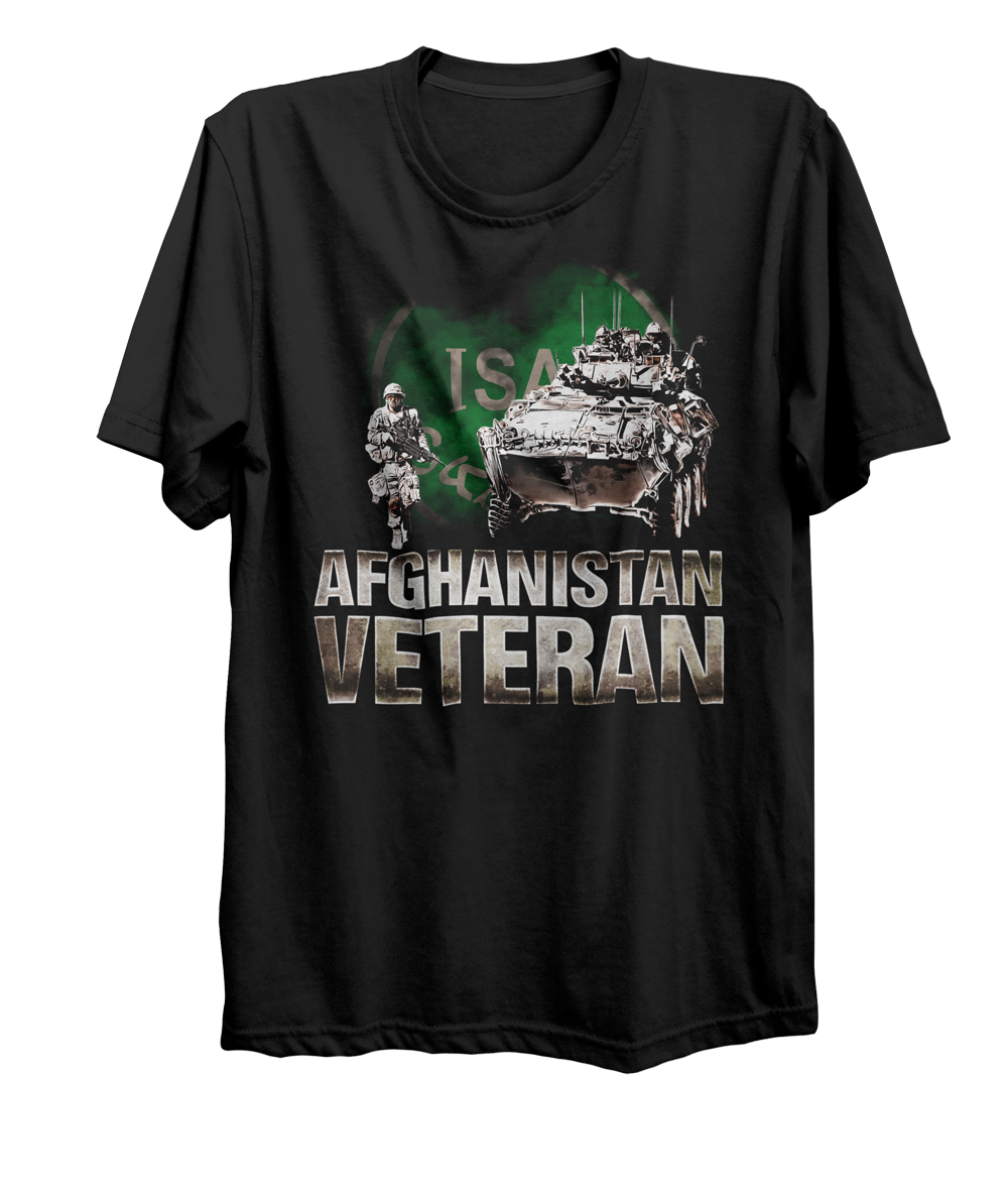Afghanistan Veteran T-Shirt (ISAF Crest)