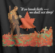 Load image into Gallery viewer, We Shall Not Sleep Canadian Memorial T-Shirt
