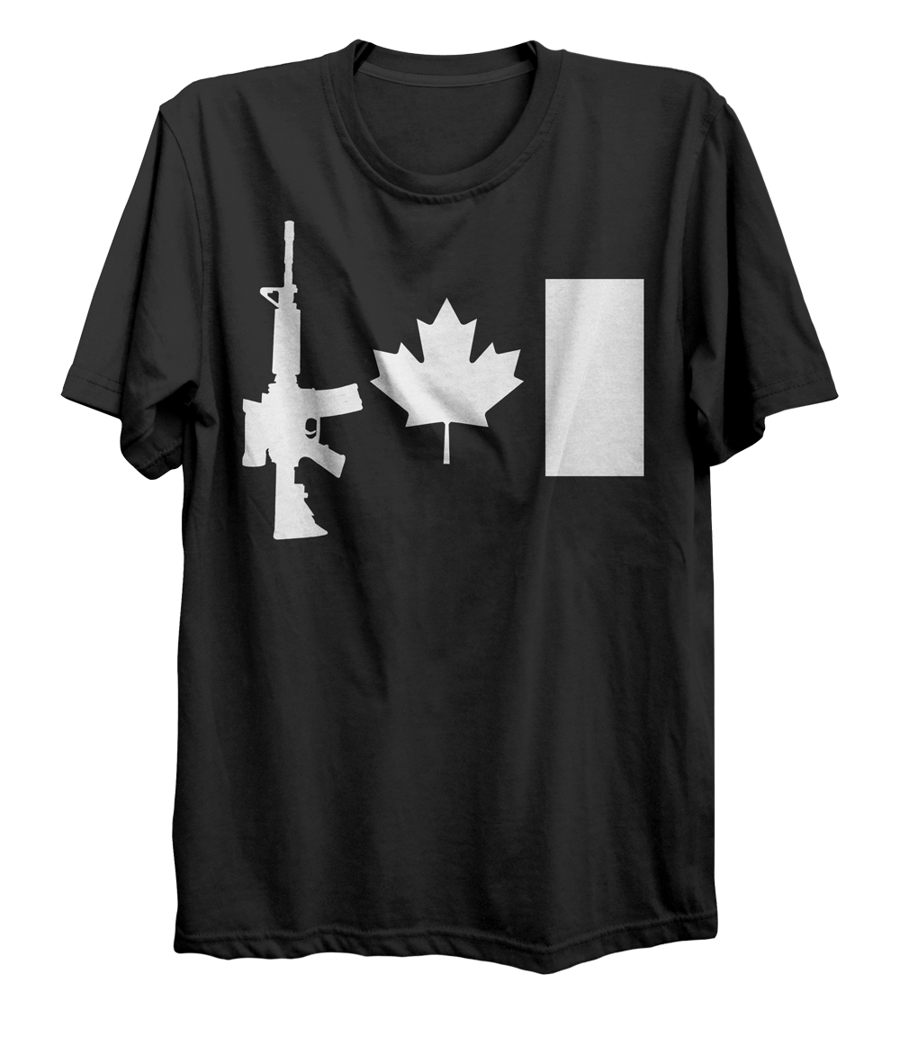 C7 Rifle Canada Flag T-Shirt