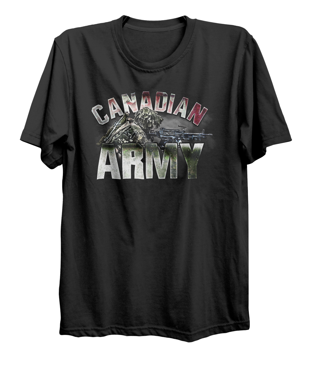 Canadian Army C9 Light Machine Gunner T-Shirt