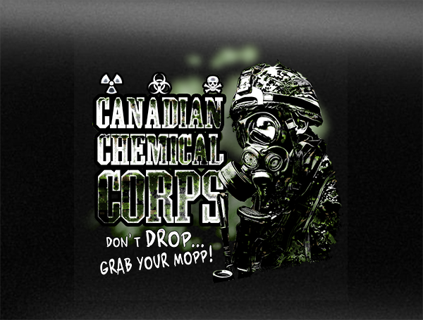 Canadian Chemical Corps Vehicle Bumper Sticker