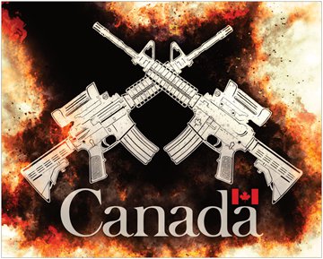Canada Crossed Rifles Poster