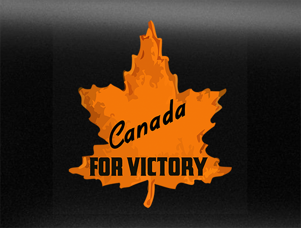 Canada For Victory v1 Vehicle Bumper Sticker