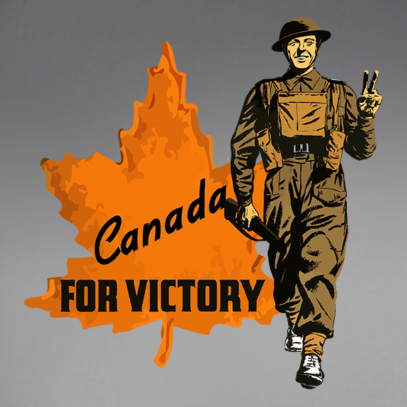 Canada For Victory V2 Decal