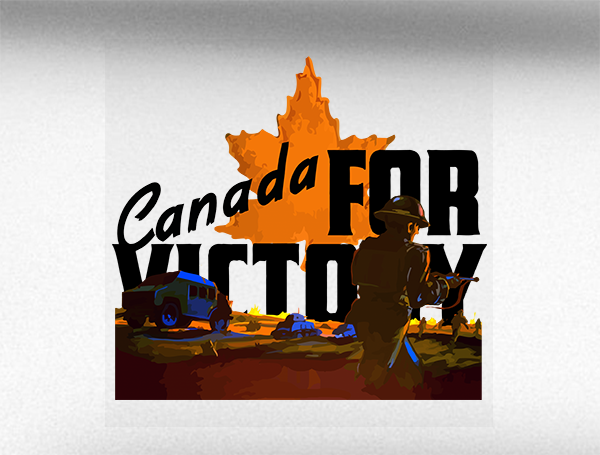 Canada For Victory v3 Vehicle Bumper Sticker