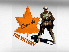 Load image into Gallery viewer, Canada For Victory V2 Vehicle Bumper Sticker
