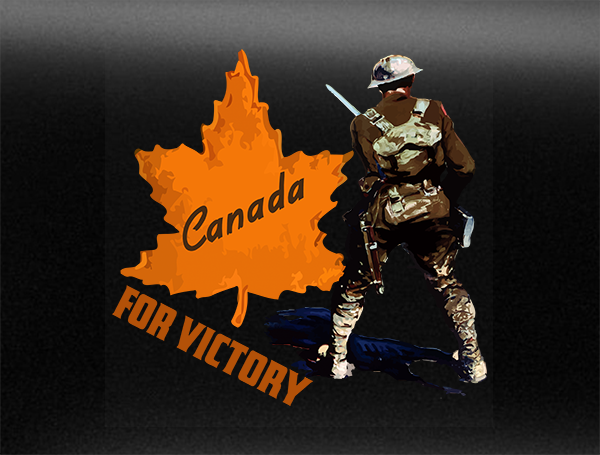 Canada For Victory V2 Vehicle Bumper Sticker