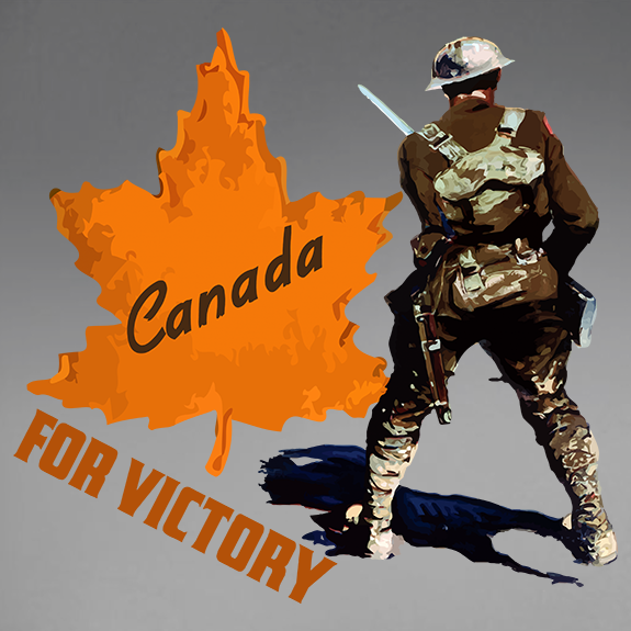 Canada For Victory V4 Decal