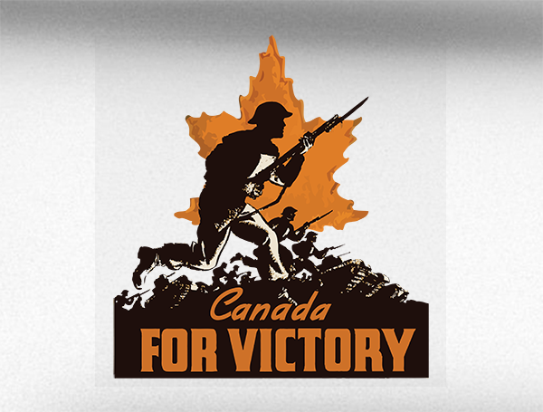 Canada For Victory v5 Vehicle Bumper Sticker
