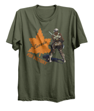 Load image into Gallery viewer, Canada For Victory World War 1 Bayonette Soldier T-Shirt
