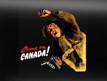 Load image into Gallery viewer, Come on Canada World War 2 Vehicle Bumper Sticker
