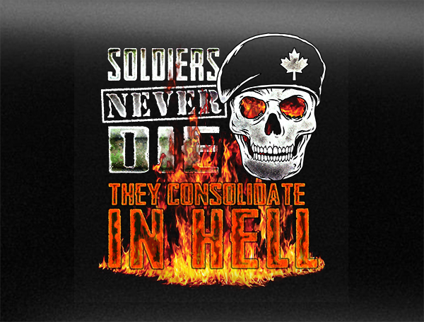Soldiers Never Die Vehicle Bumper Sticker