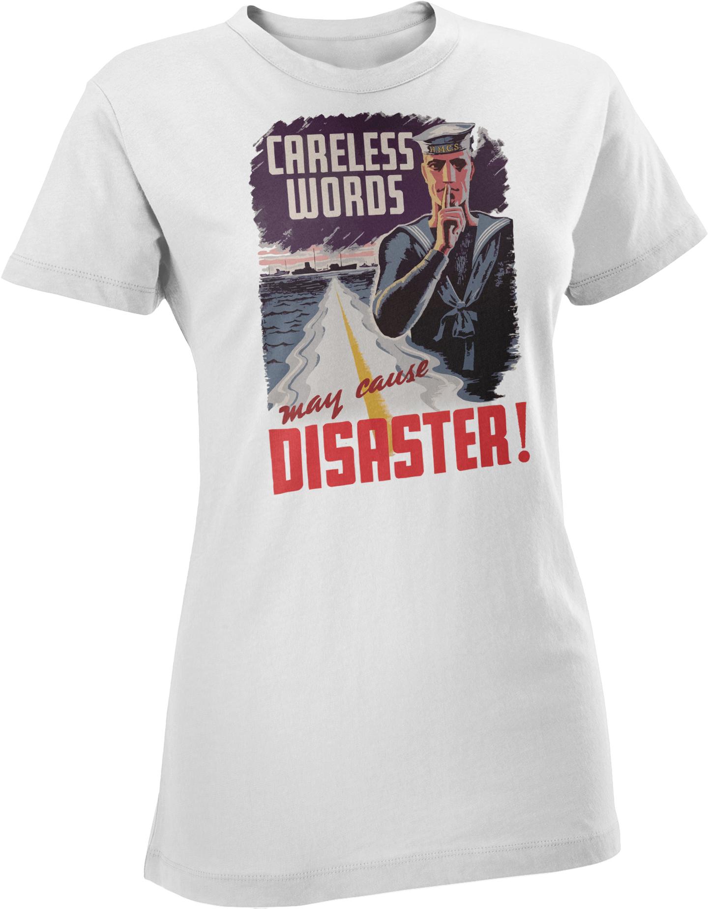 Careless Words WW2 Navy Women's T-Shirt