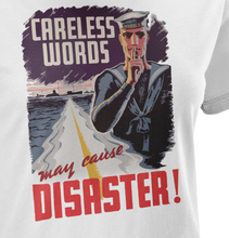 Load image into Gallery viewer, Careless Words WW2 Navy Women&#39;s T-Shirt
