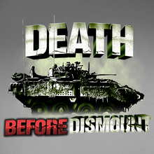 Load image into Gallery viewer, Death Before Dismount Tank/LAV/Coyote Window Decal
