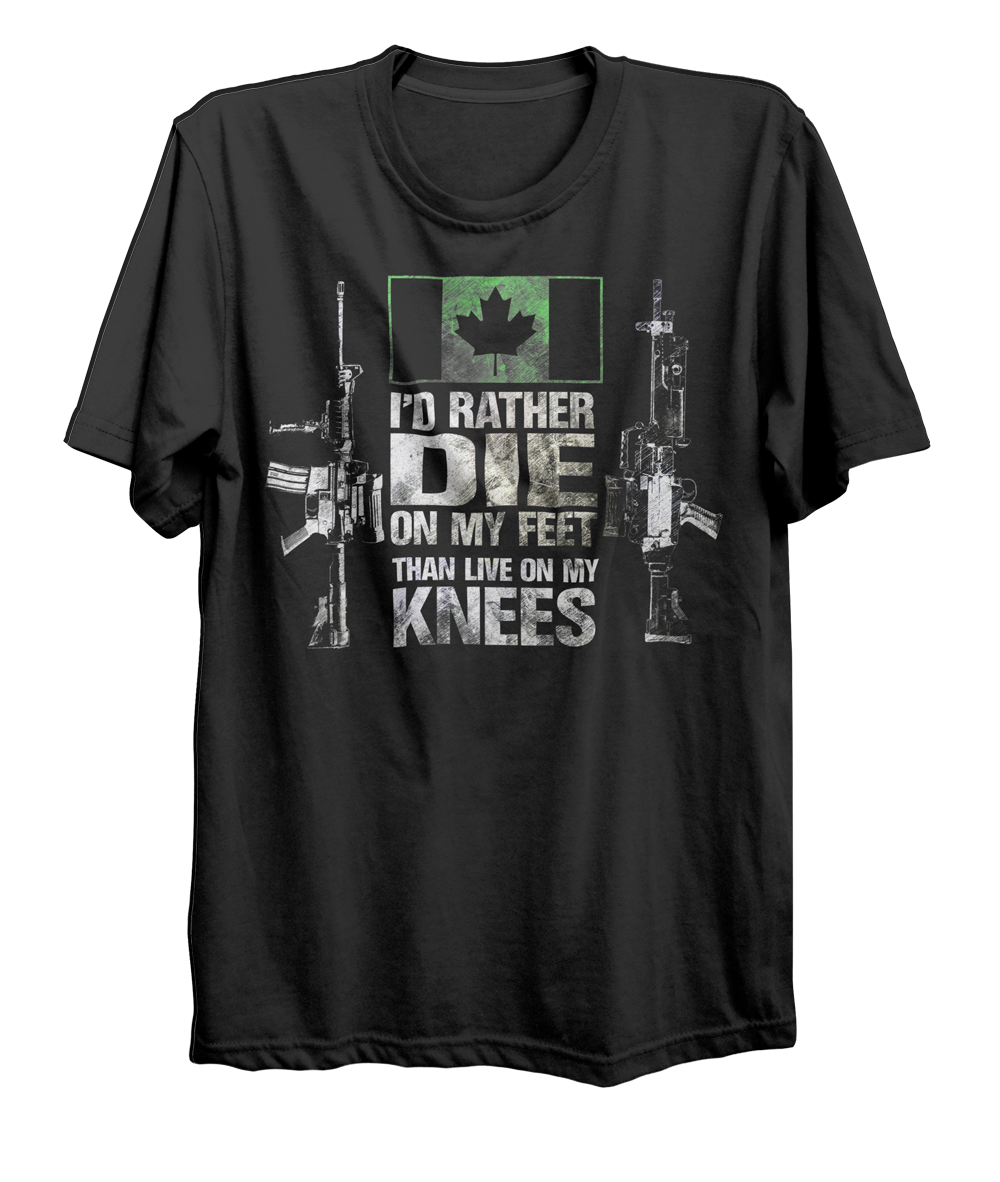 Die On My Feet Mk. 2 C6/C7 Canadian Military T-Shirt