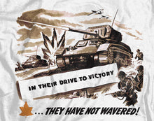 Load image into Gallery viewer, Drive To Victory World War 2 Battle T-Shirt
