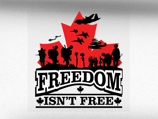 Freedom Isn't Free V3 Vehicle Bumper Sticker