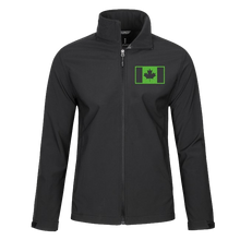 Load image into Gallery viewer, Men&#39;s Softshell Jacket w/ Embroidered Military Flag
