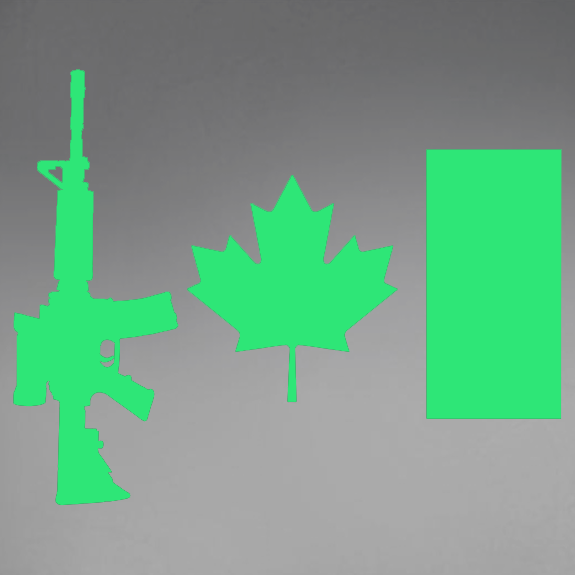 Copy of C7 Rifle Flag (Green) Window Decal