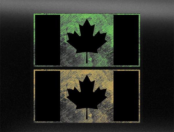 Canadian Military Field Flags - Distressed