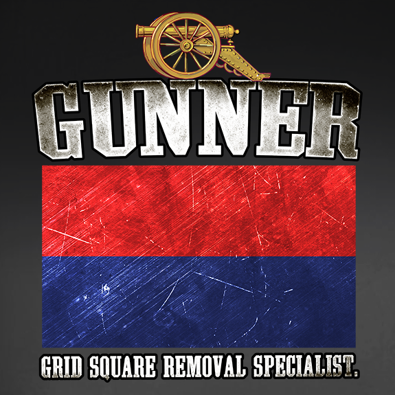 Gunner Grid Square Removal Specialist Window Decal