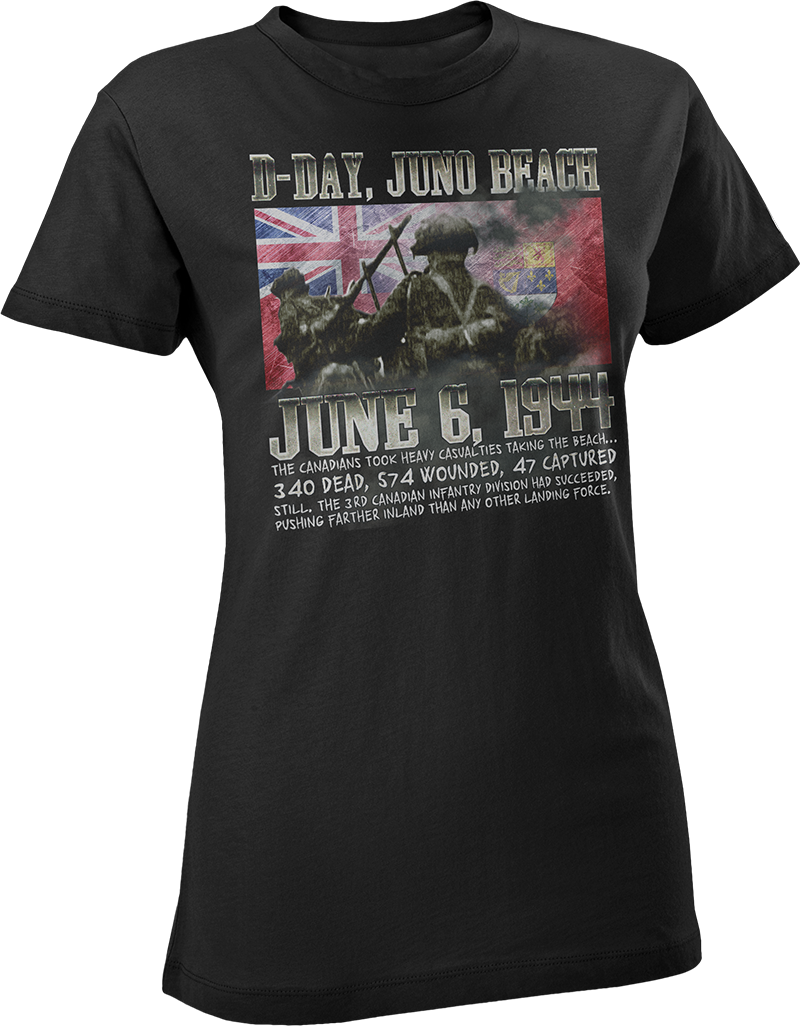 D-Day Juno Beach Memorial World War 2 Women's T-Shirt