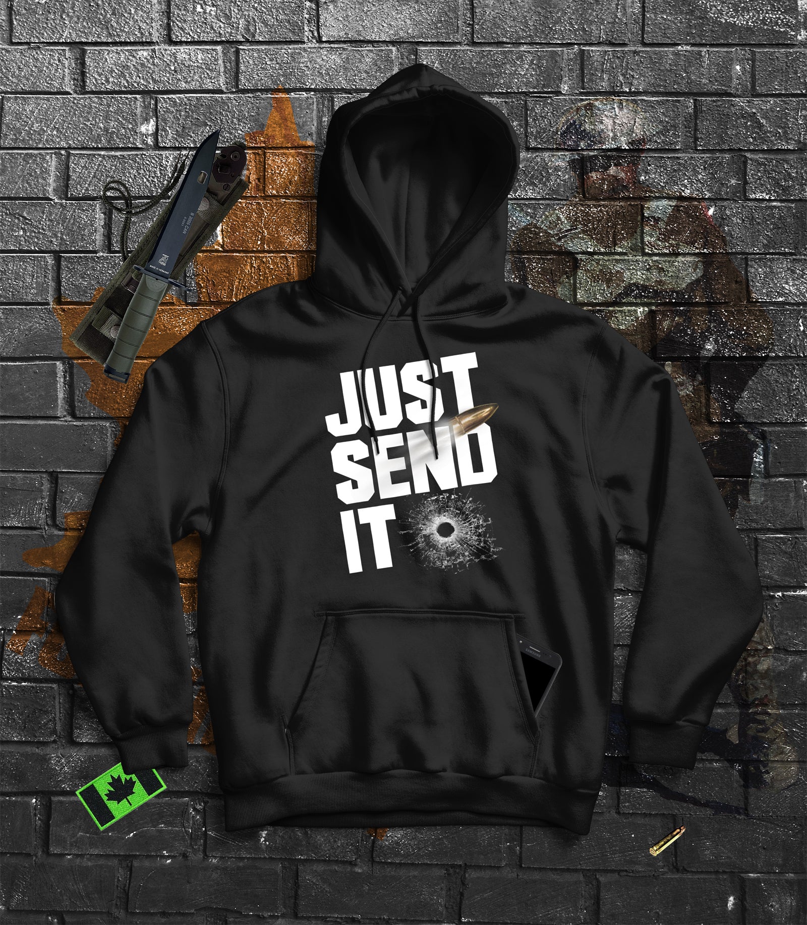 Just Send It Canadian Military Hoodie – Canada For Victory