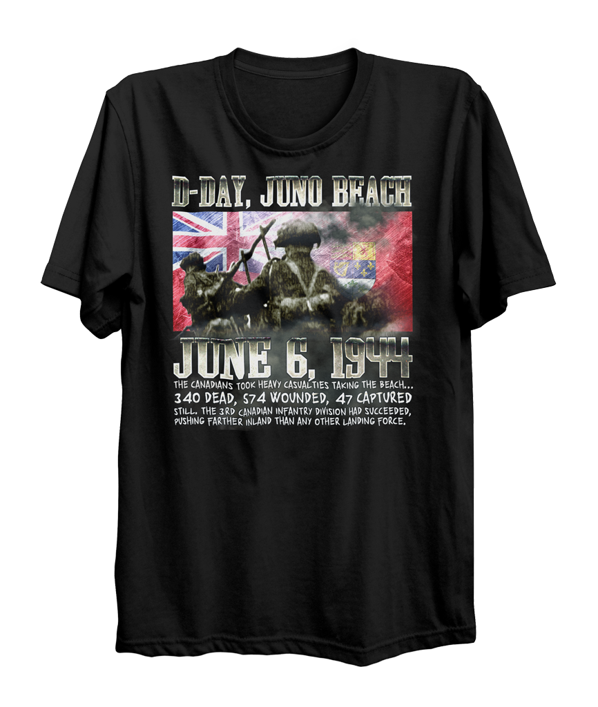 Historic D-Day Juno Beach Memorial World War 2 T-Shirt