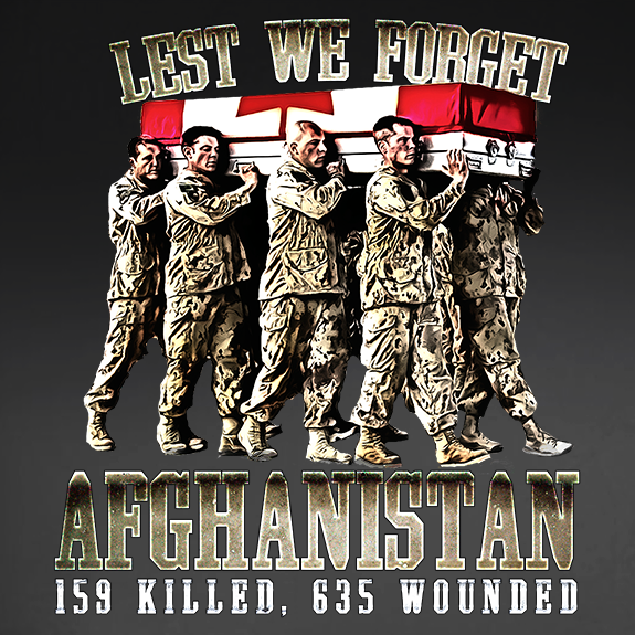 Lest We Forget Afghanistan War Window Decal