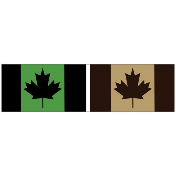 Canadian Military Flags Bumper Sticker