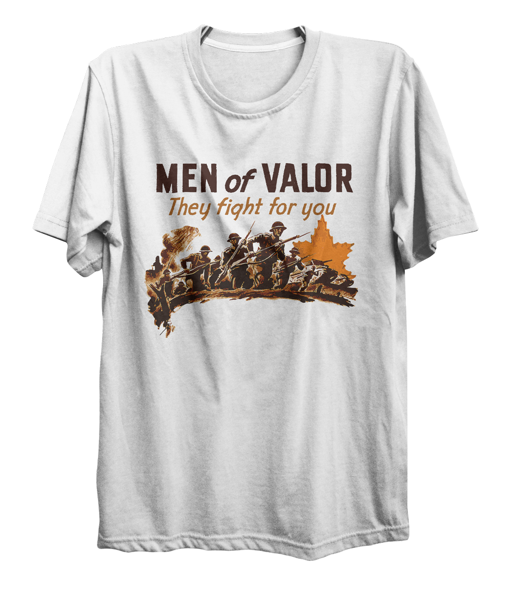 Men of Valour World War 2 Attack T-Shirt