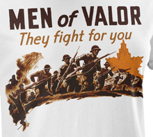 Load image into Gallery viewer, Men of Valour World War 2 Memorial Women&#39;s T-Shirt
