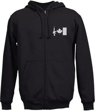 Load image into Gallery viewer, Full-Zip Hooded Sweatshirt w/ Embroidered  C7 Flag
