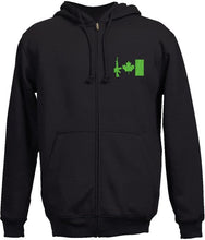 Load image into Gallery viewer, Full-Zip Hooded Sweatshirt w/ Embroidered  C7 Flag

