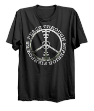 Load image into Gallery viewer, Peace Through Superior Firepower T-Shirt
