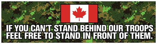 Stand Behind Our Troops Bumper Sticker