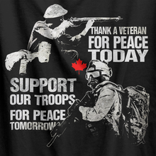 Load image into Gallery viewer, Thank A Veteran, Support Our Troops T-Shirt
