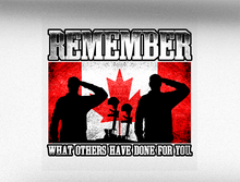 Load image into Gallery viewer, Canadian Military Remembrance Vehicle Bumper Sticker

