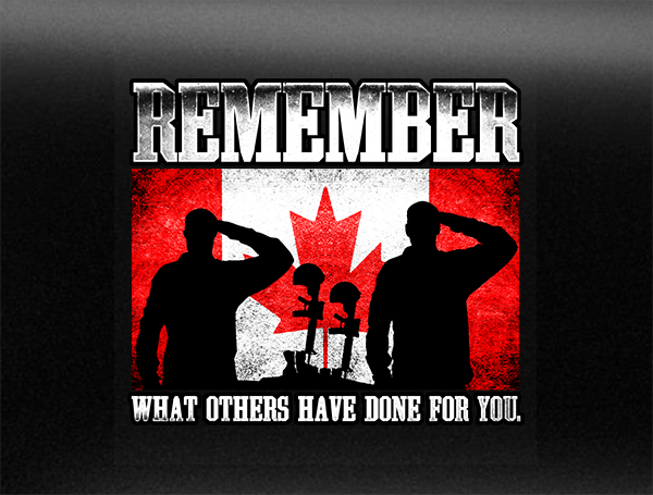 Canadian Military Remembrance Vehicle Bumper Sticker