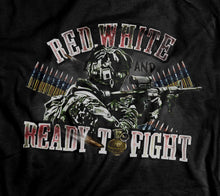 Load image into Gallery viewer, Red, White and Ready to Fight T-Shirt
