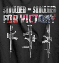 Load image into Gallery viewer, Shoulder To Shoulder Canada-UK-USA Military T-Shirt
