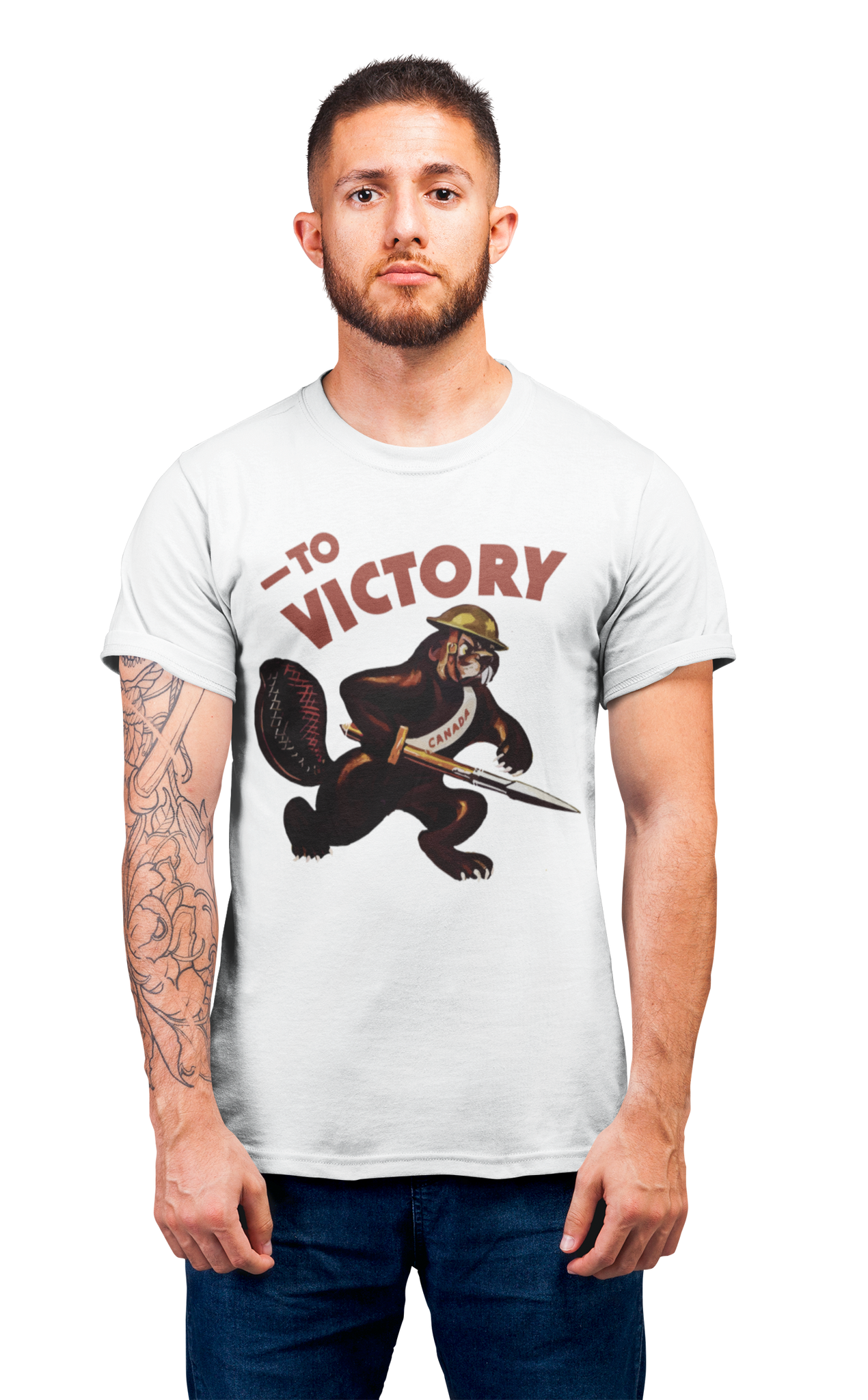 To Victory Canadian World War T-Shirt v2 – Canada For Victory