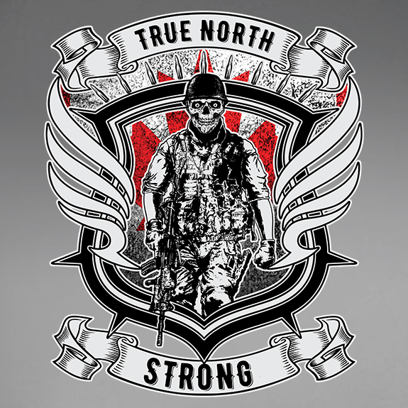 True North Strong Window Decal