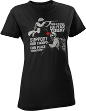 Load image into Gallery viewer, Thank A Veteran, Support Our Troops Women&#39;s T-Shirt
