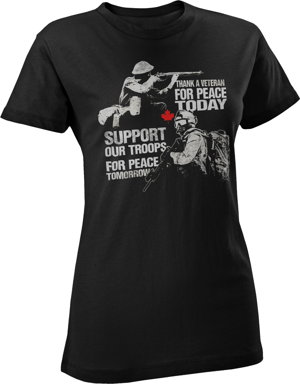 Thank A Veteran, Support Our Troops Women's T-Shirt