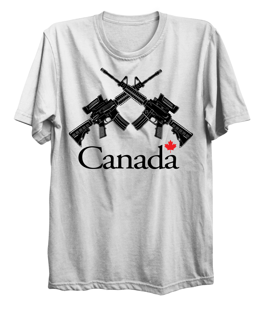 C7 Crossed Rifles Canada T-Shirt (Dark Version)