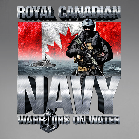 Warriors On Water Navy Decal
