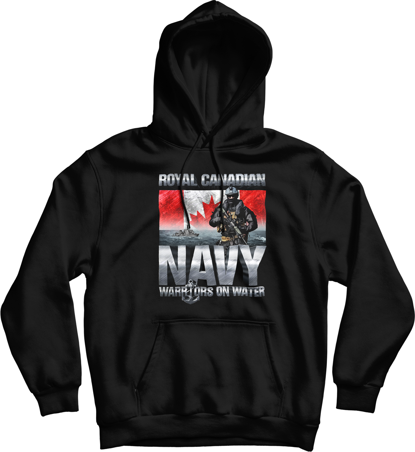 Warriors on Water Canadian Navy Hoodie