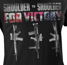Load image into Gallery viewer, Shoulder To Shoulder Canada-UK-USA Allied Military Women&#39;s T-Shirt
